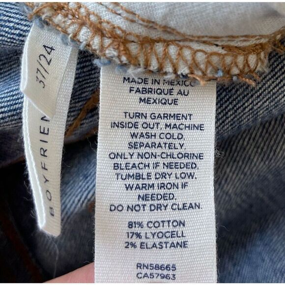 CASLON Womens Arden High Waisted Boyfriend Denim Jeans NEW Distressed Stretch 48 - Picture 8 of 9